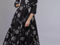 Tokyo Talkies Women Maxi Black Dress Design flipkart