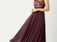 miss chase burgundy lace insert maxi dress myntra